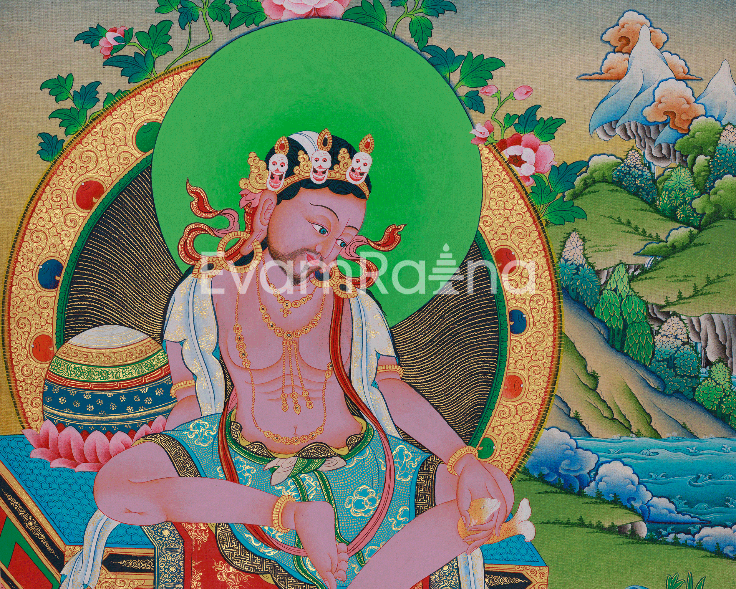 Tilopa Mahasiddha Thangka | Hand Painted Buddhist Master Art