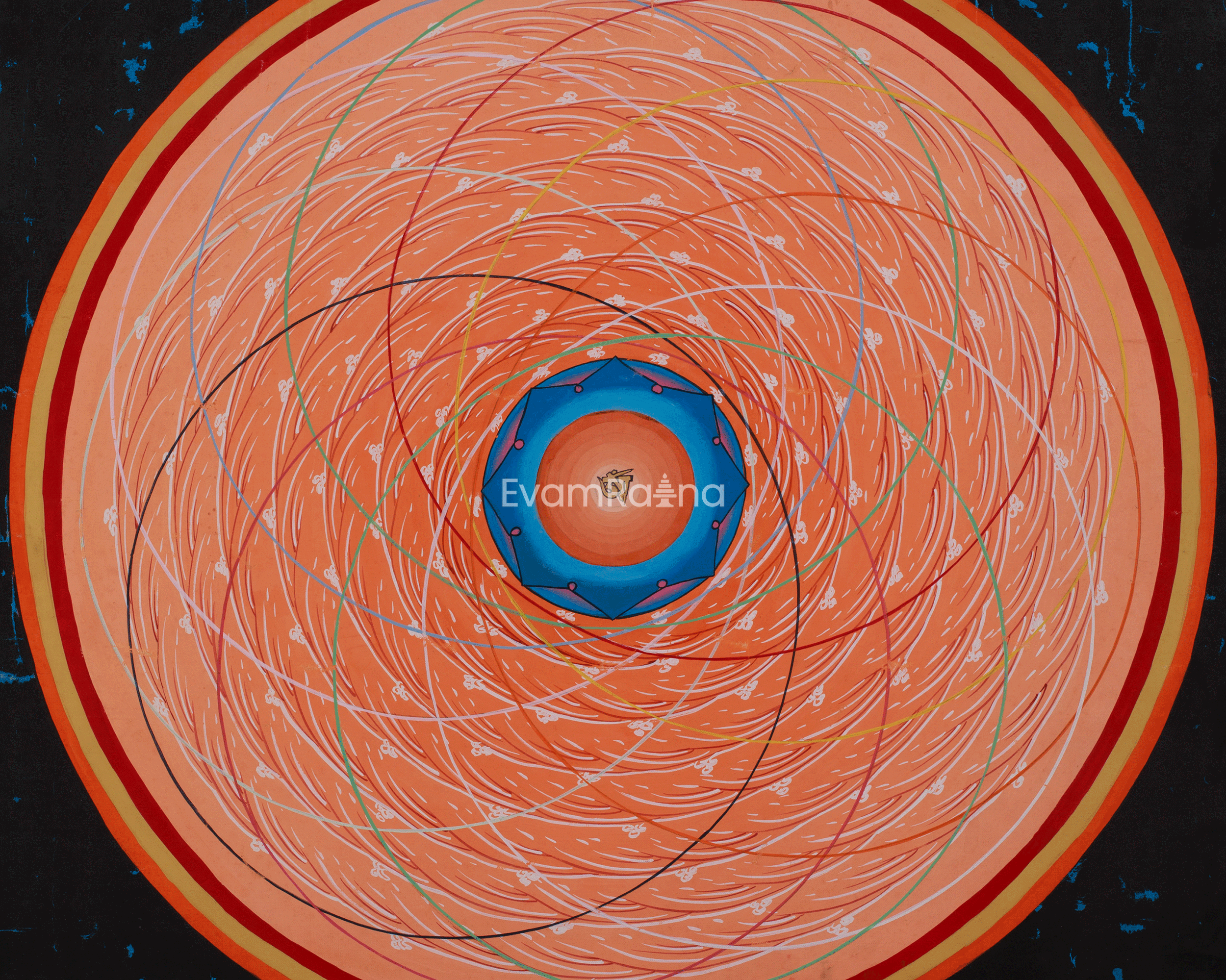 Himalayan Thangka of Mantra Mandala | Path to Inner Peace