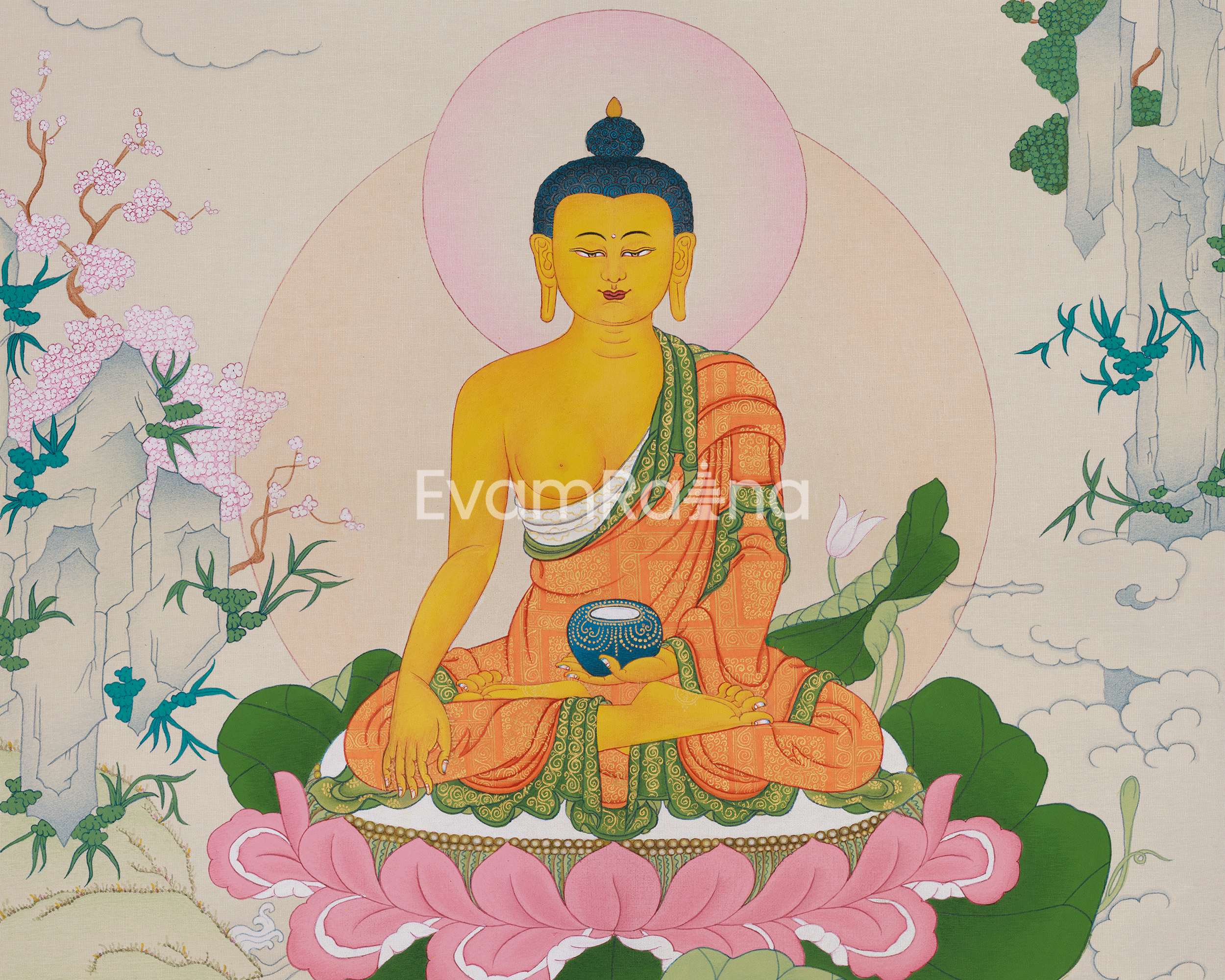 Historical Buddha Shakyamuni Artwork | A Divine Representation of Enlightenment