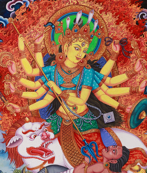 Devi Durga | Fierce Tantric Goddess Art