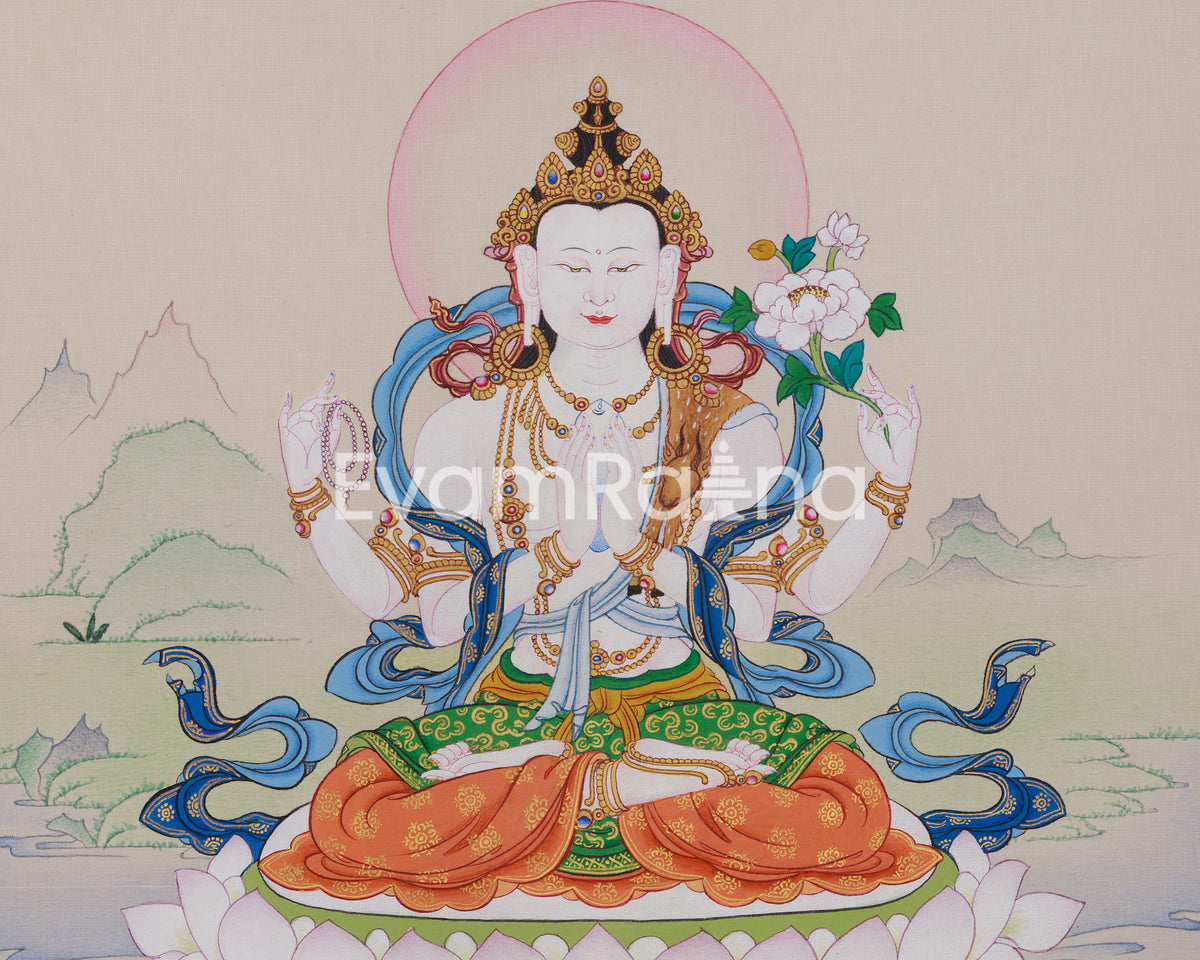 Chenrezig Compassionate Bodhisattva | Buddhist Deity | Home Decor