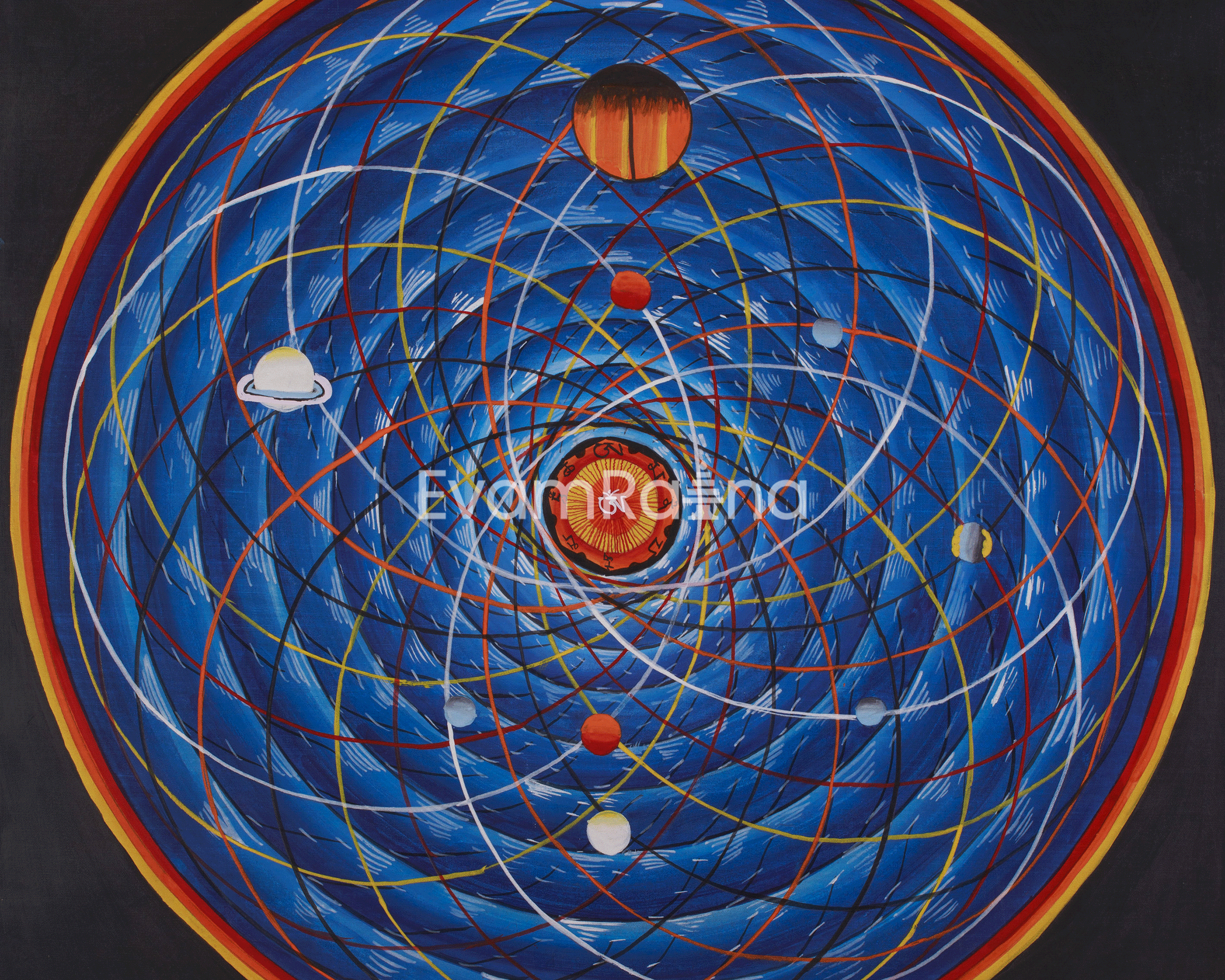 Traditional Art of Mantra Mandala | Sacred Flow of Energy