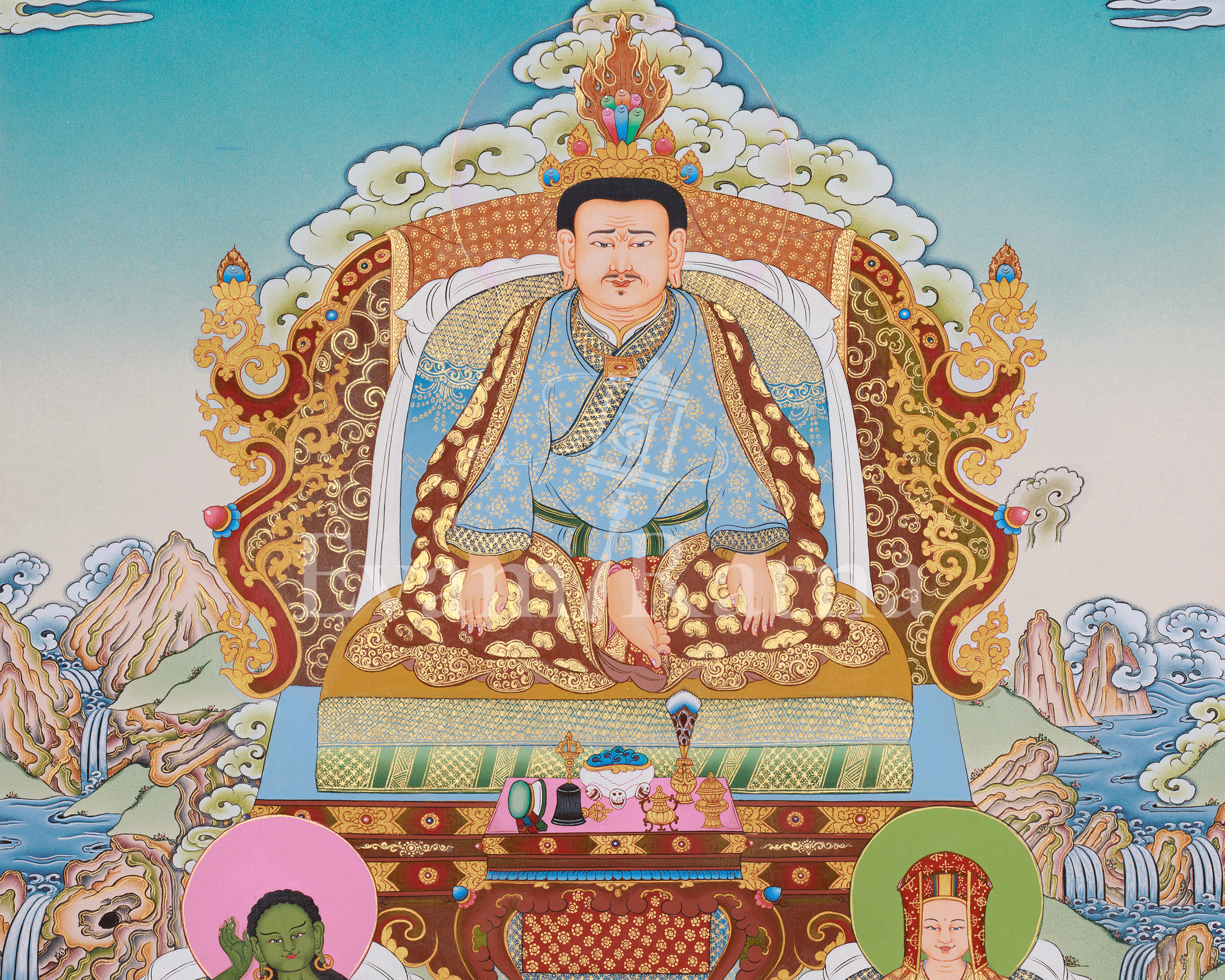 Marpa Lotsawa Thangka | Kagyu Lineage Master | Represent Wisdom and Transmission
