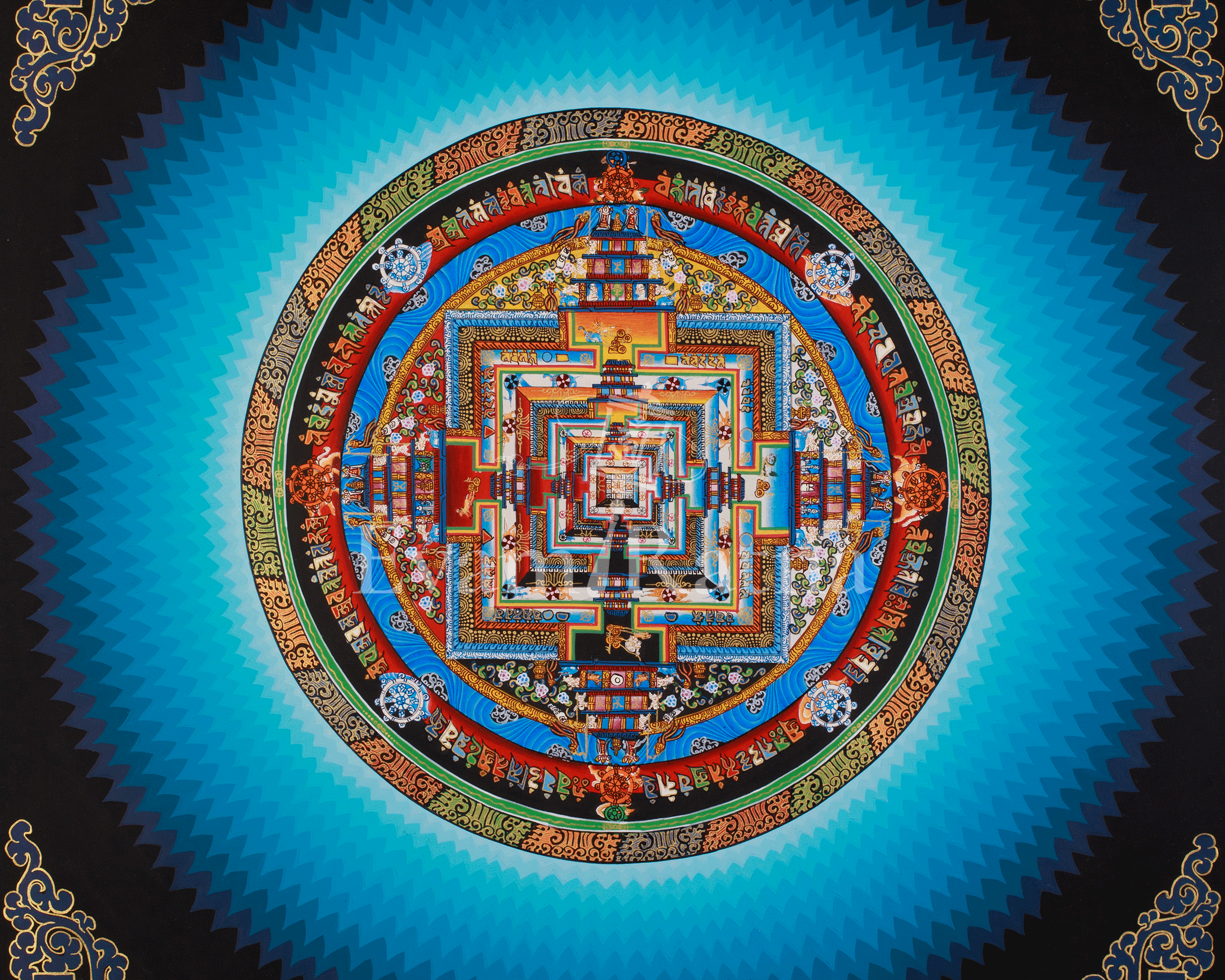 Kalachakra Mandala Buddhist Art | Spiritual Awakening