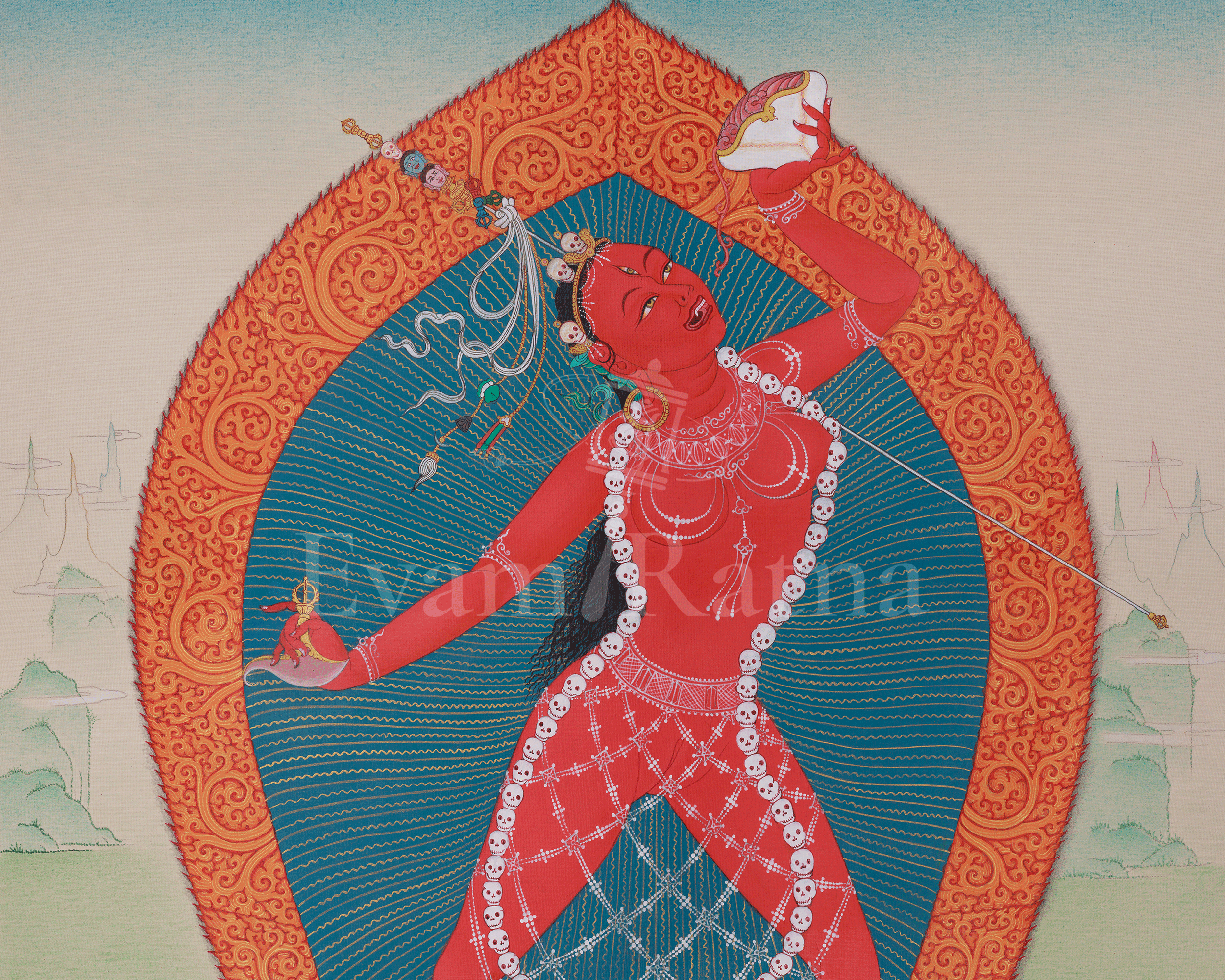 Vajrayogini Spiritual Thangka | Symbolizing Transformation and Enlightened Energy
