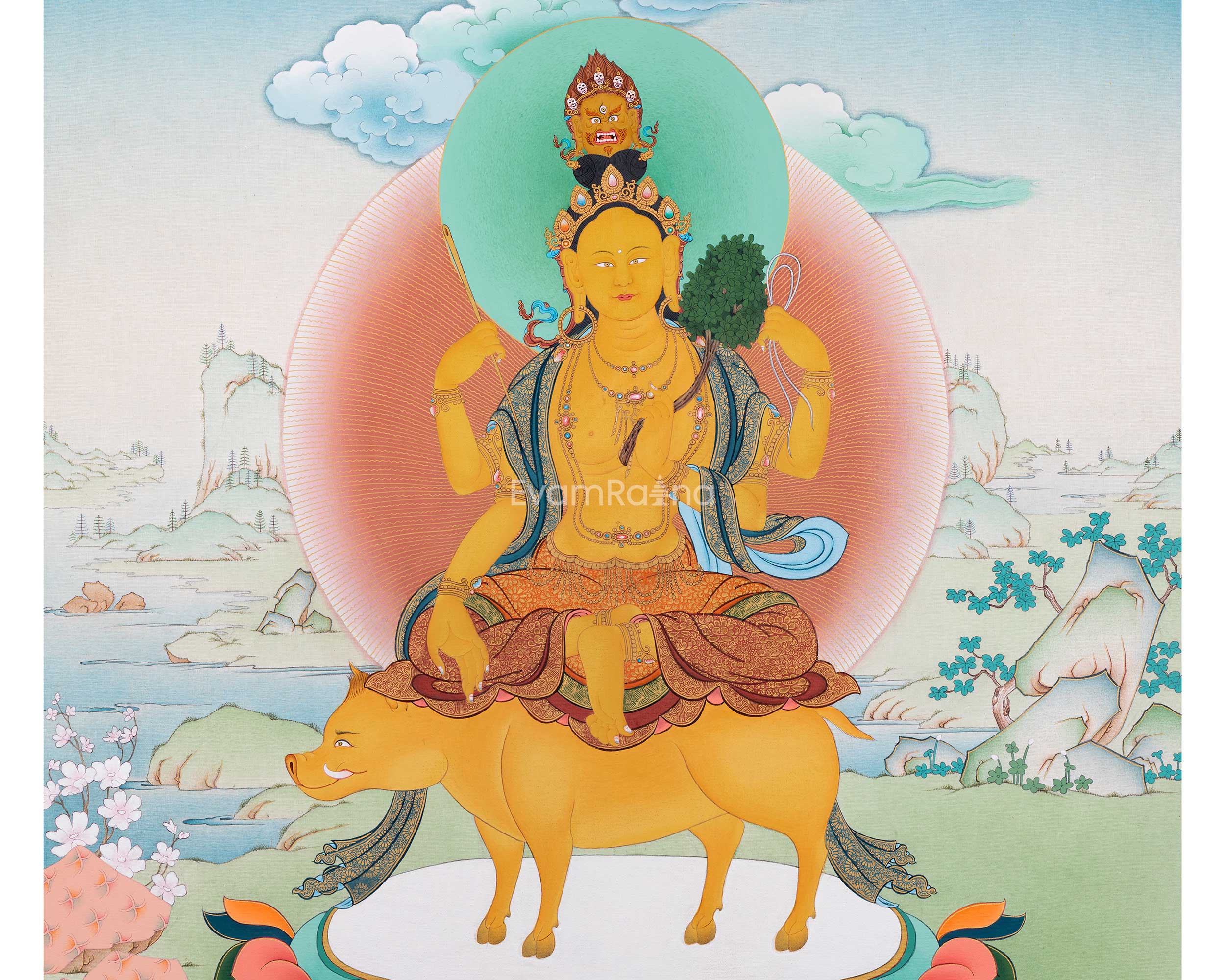 Marichi Devi Print | Radiant Goddess of Dawn | Canvas Wall Decor