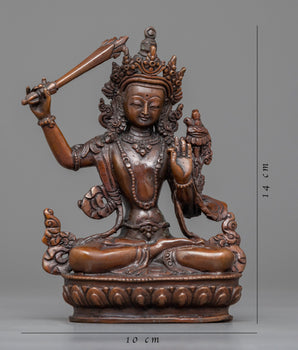 Manjushri Bodhisattva Sculpture for Meditation and Ritual | Bodhisattva of Wisdom Statue