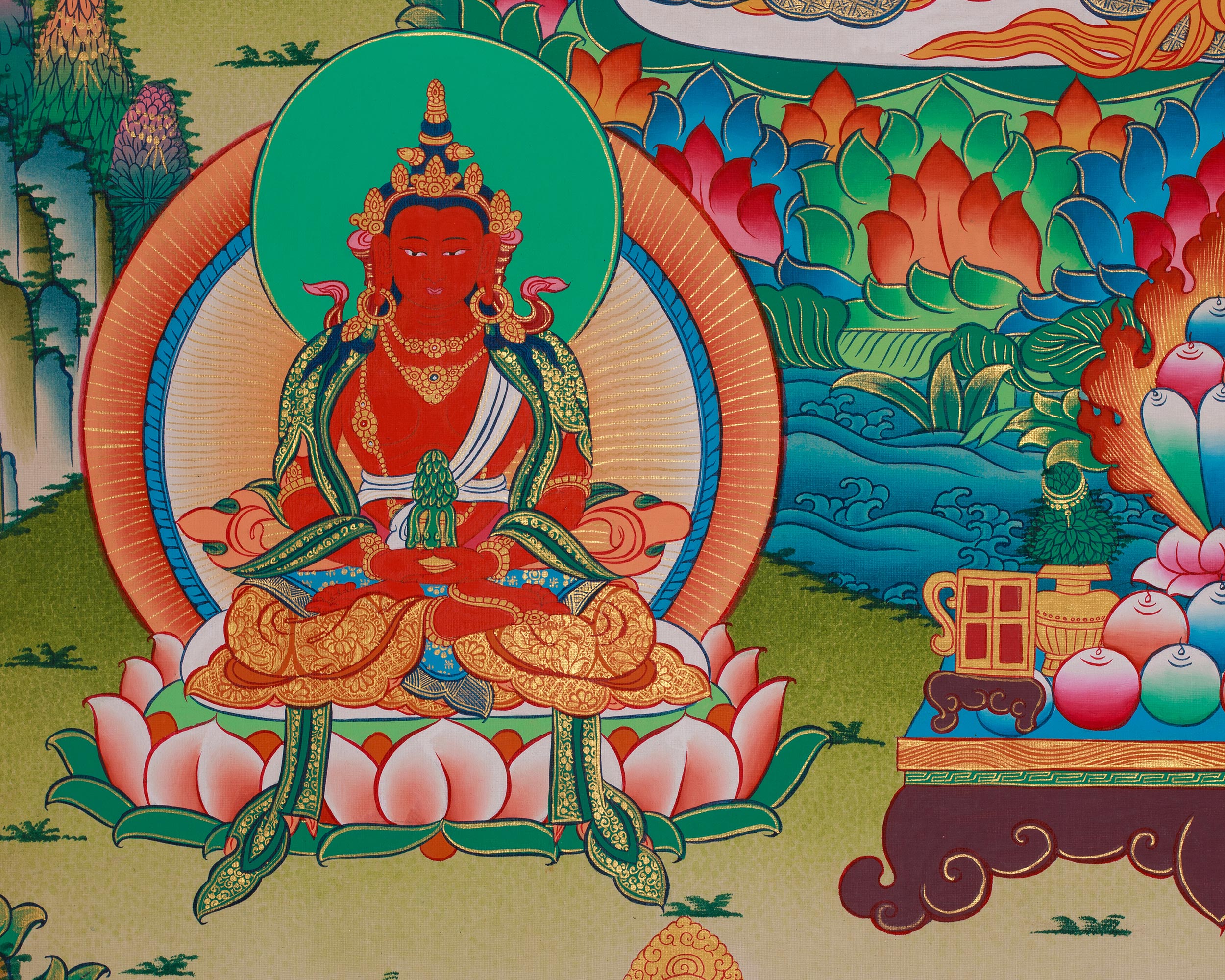 Tibetan Thangka of White Tara | Healing Deity | Sita Tara