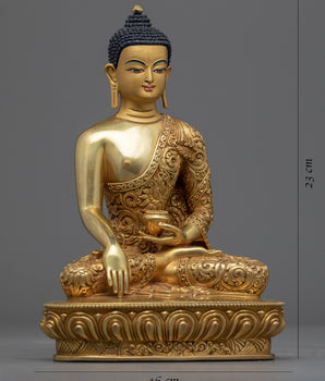 Hand Made High Quality Shakyamuni Buddha Statue | Traditional Buddhist Art