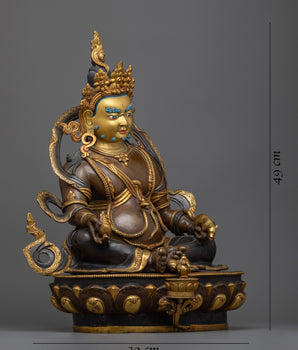 yellow-dzambhala-mantra-statue-sculpture