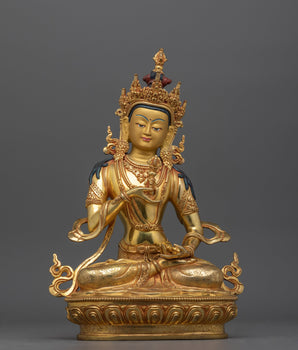 Handcrafted Vajrasattva Copper Statue