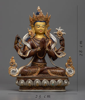 Connect with the Buddha of Compassion Through This Exquisite Chenrezig Statue