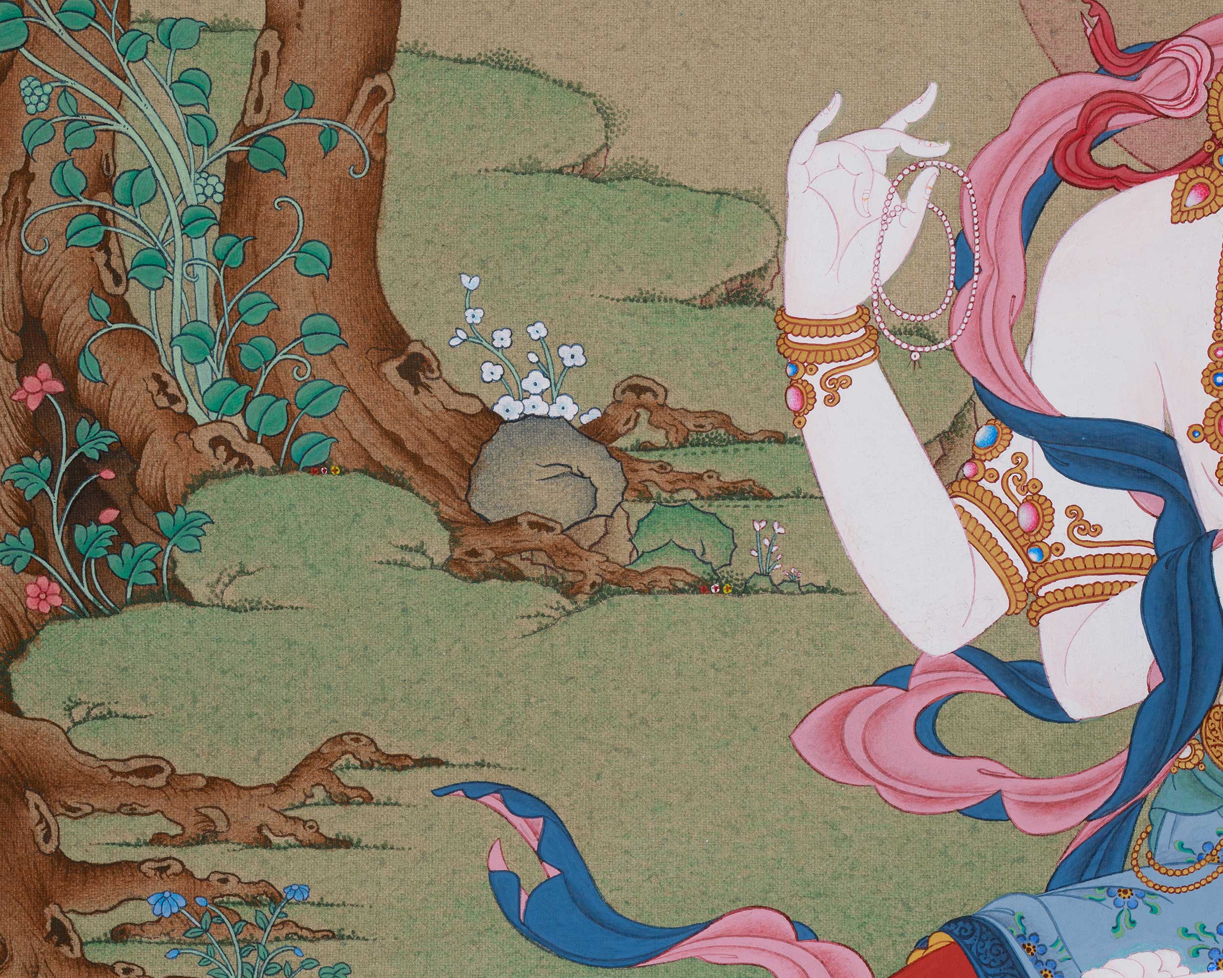 Compassion Deity, Chenrezig Thangka | The Bodhisattva of Mercy in Sacred Art