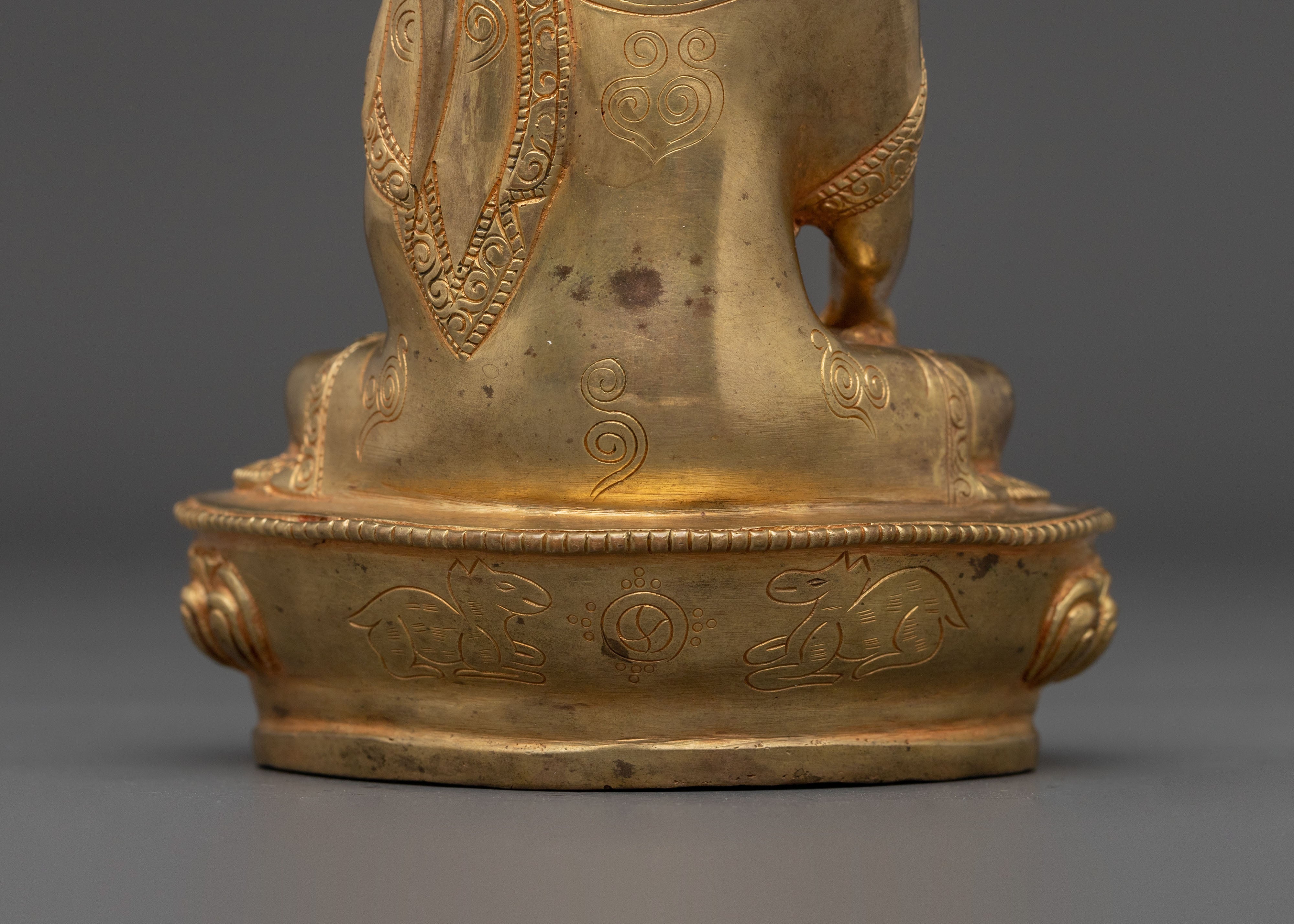 Traditional Handmade Shakyamuni Buddha Sculpture | Spiritual Home Decor