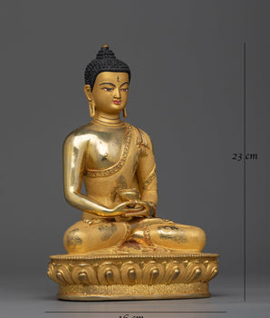 Amitabha Buddha 23cm Statue | Serene Reflection of Enlightenment