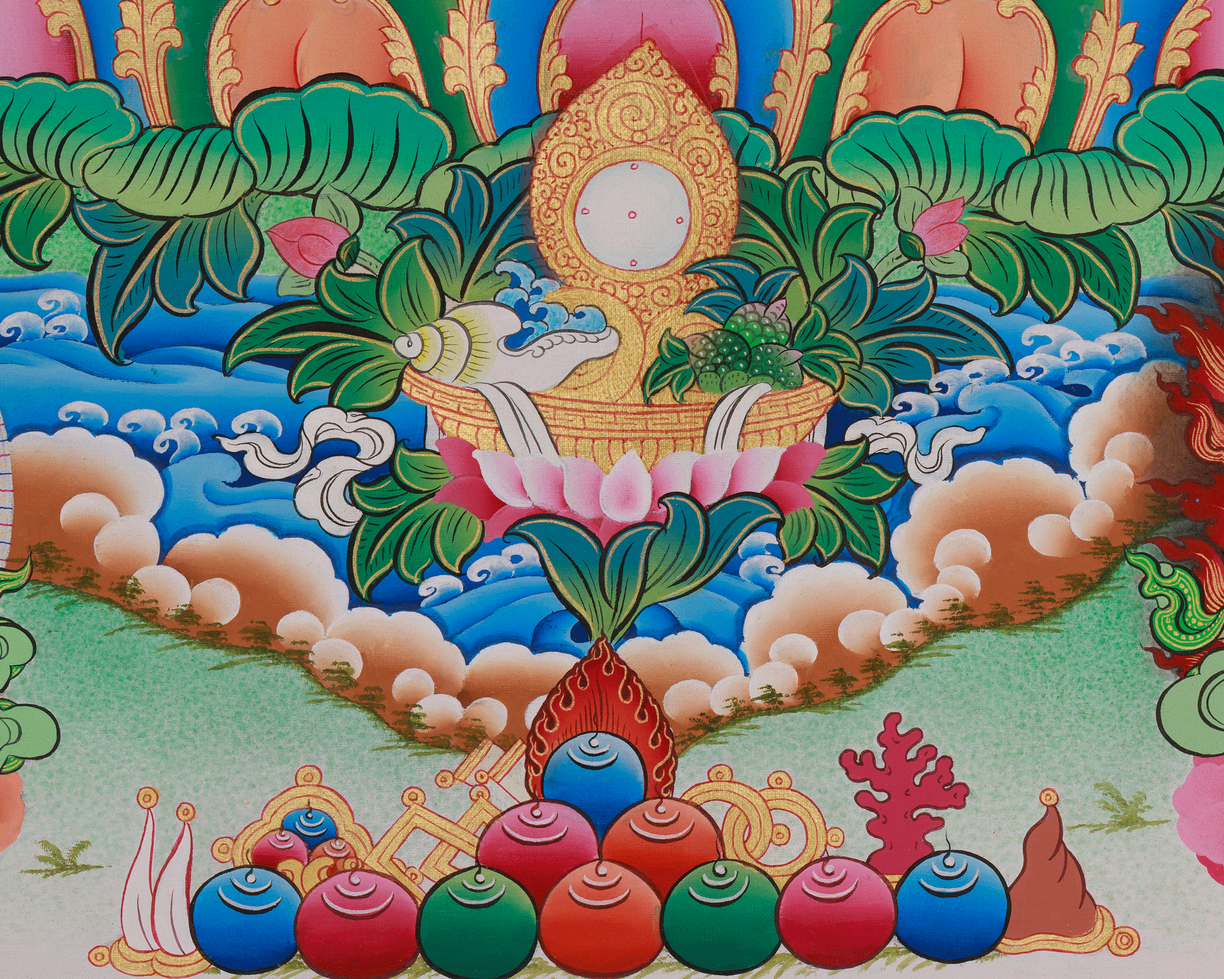 Manjushri the Buddha of Wisdom Thangka | Enlightened Insight