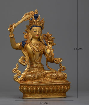 Manjushri Insight Deity Statue | Emblem of Divine Insight