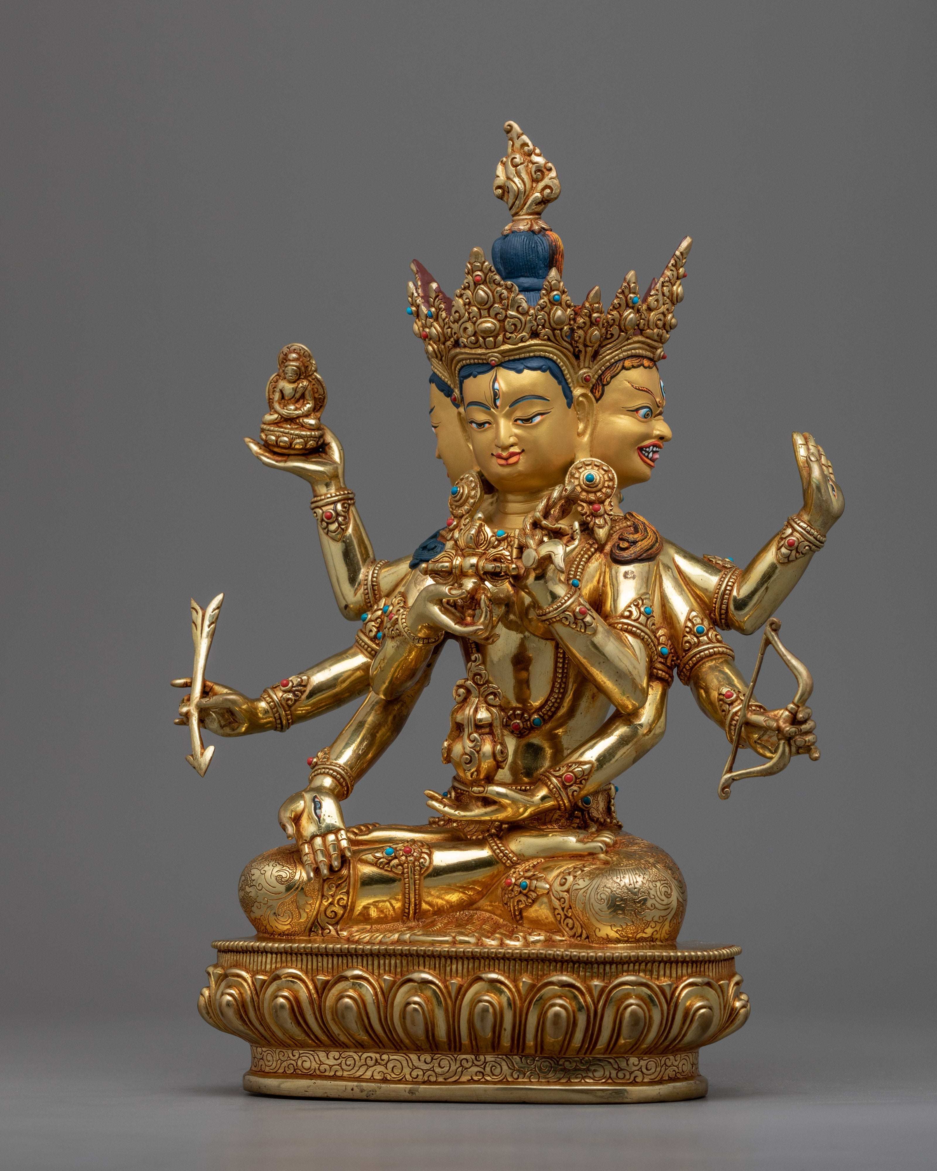 Golden Statue For Namgyalma Short Mantra | Deity for Long Life and Purification