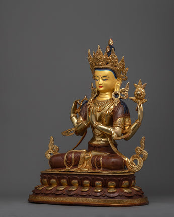 gold-gilded-chenresig-figure