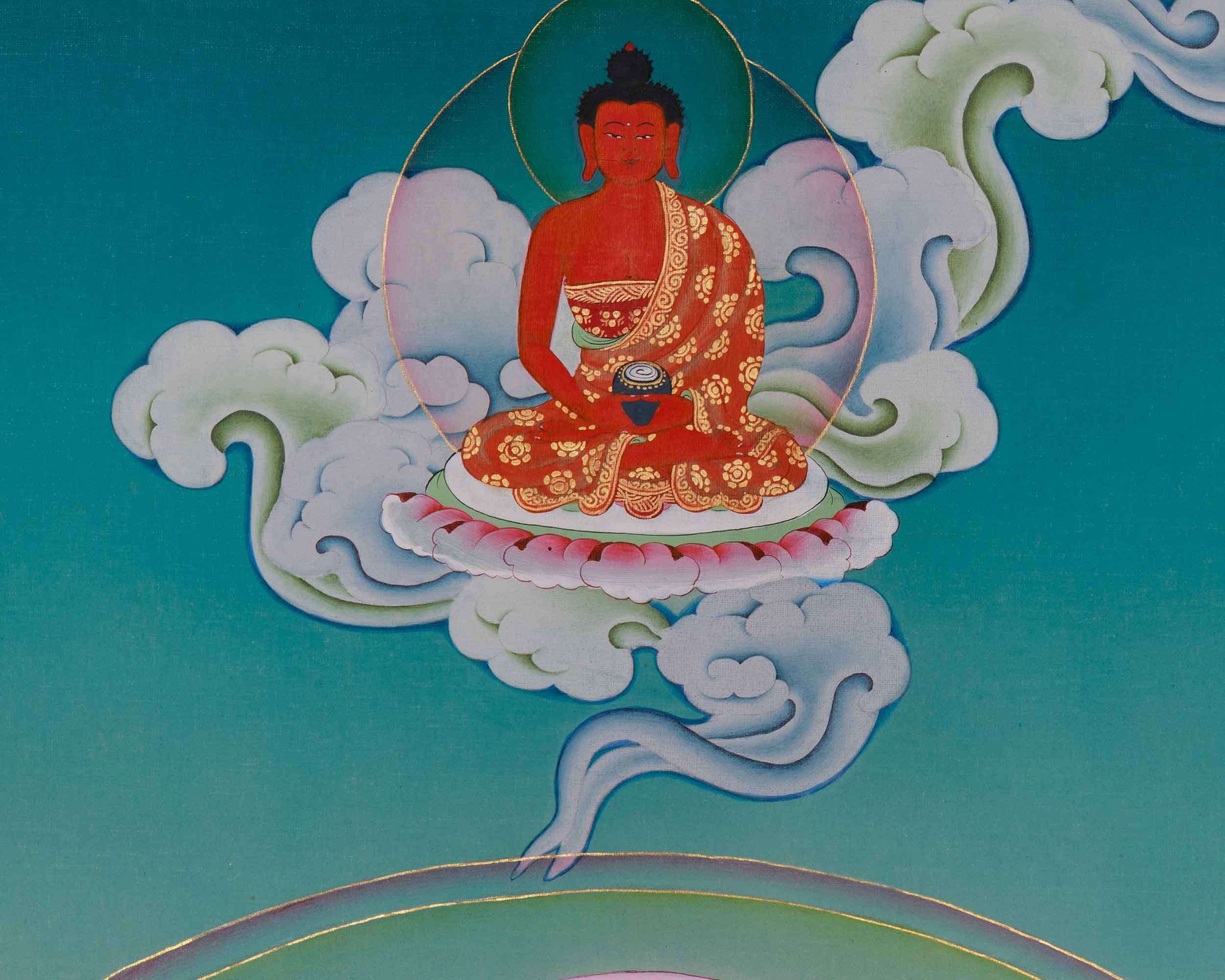 Buddhist Thangka of Bodhisattva Chenrezig | The Embodiment of Compassion