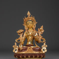 Goddess of Mercy Green Tara Art