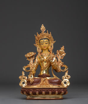 Goddess of Mercy Green Tara Art
