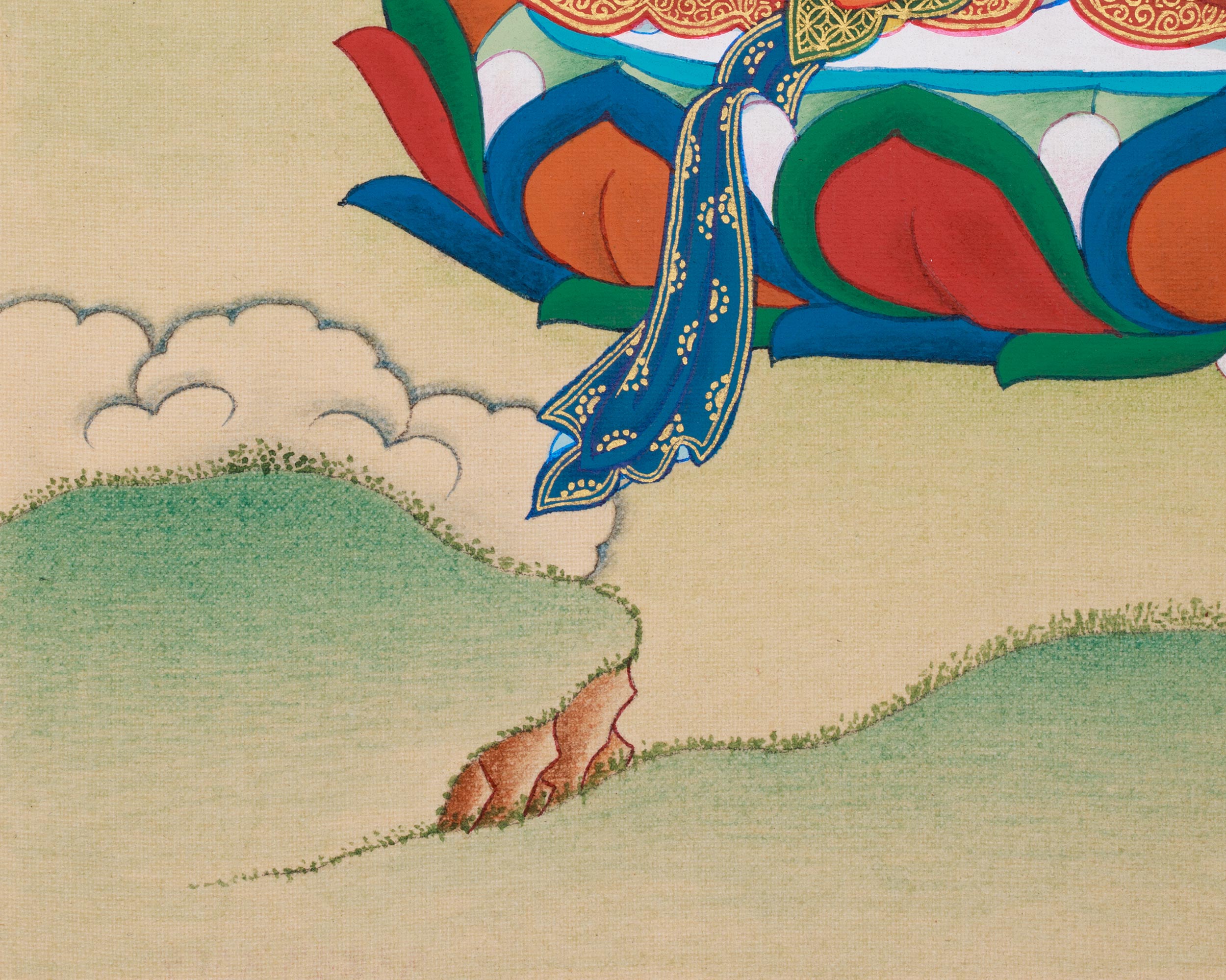 White Tara Buddhist Art | Seven-Eyed Goddess of Healing and Protection