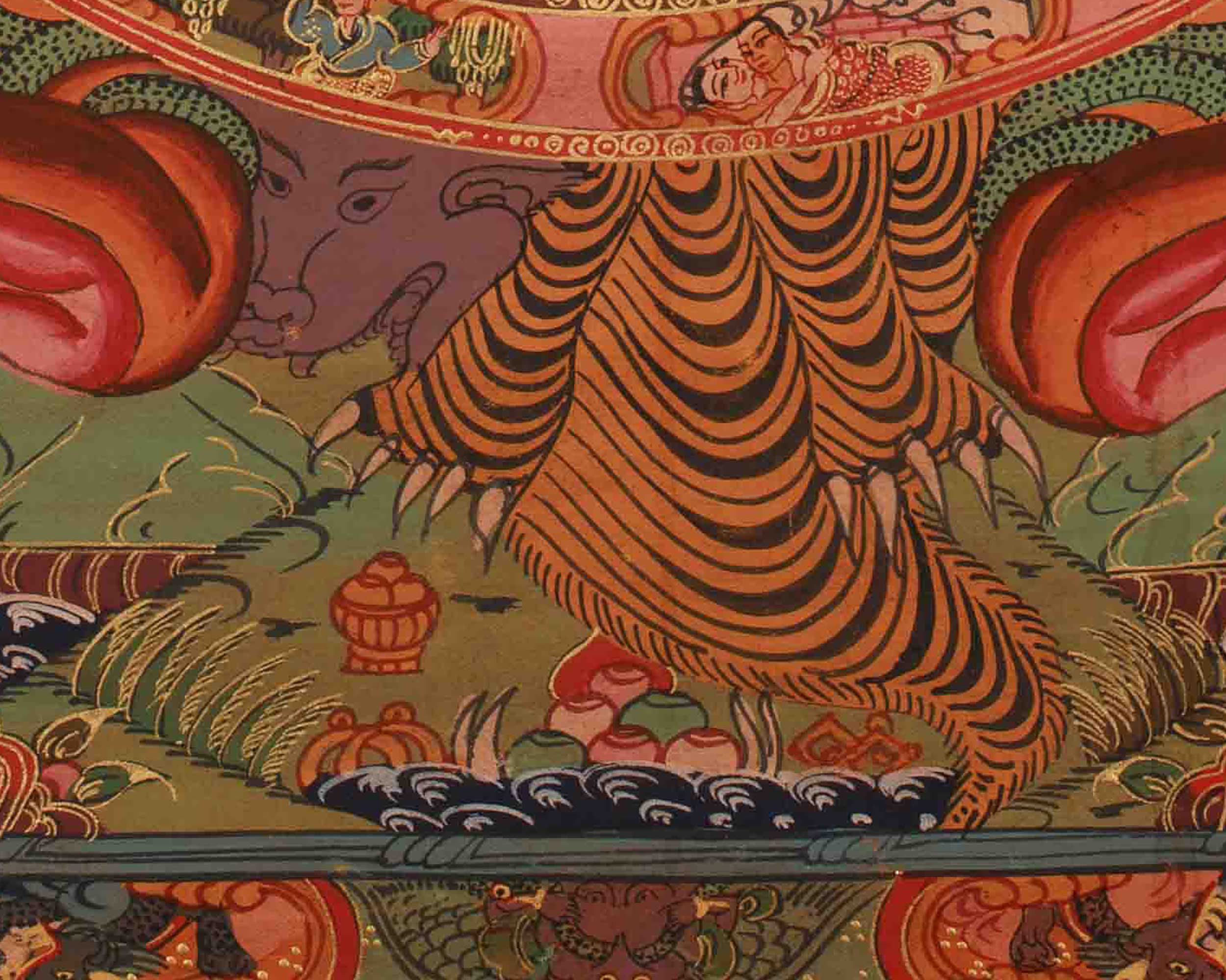 Wheel Of Life Artwork | Traditional Tibetan Bhavachakra Thangka | Buddhist Meditation Altar