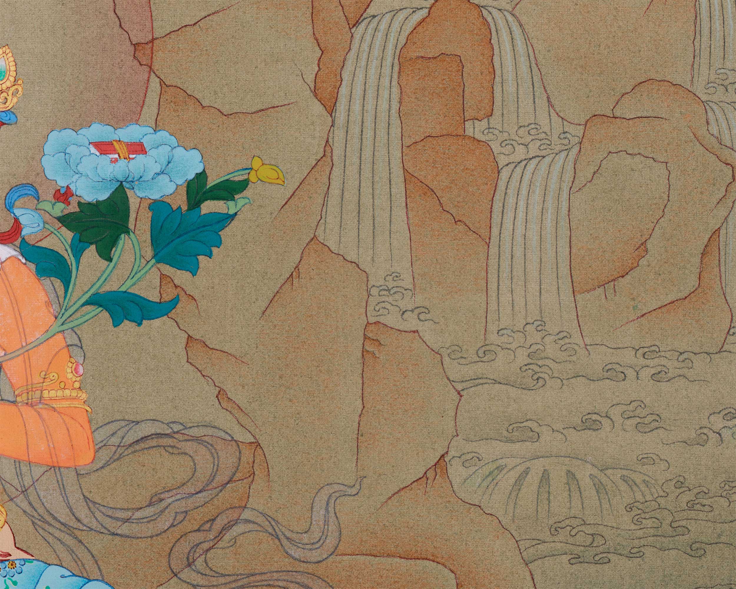 Manjushri Bodhisattva Painting | The Wisdom Deity in Tibetan Buddhist Art