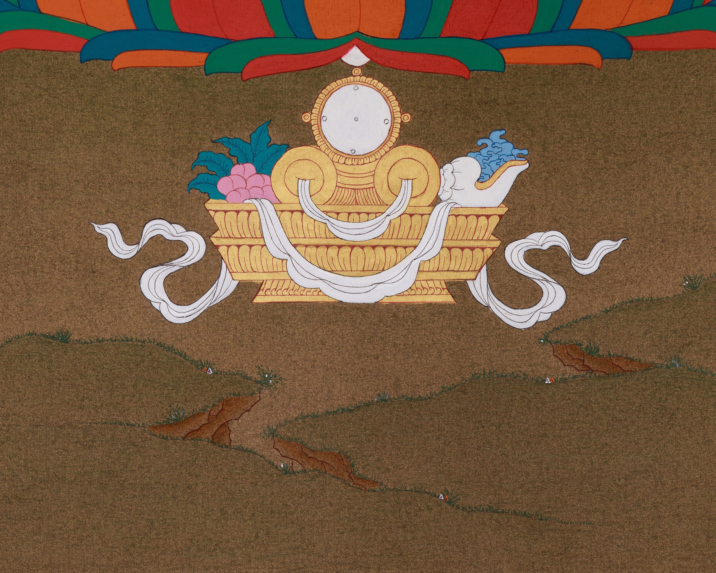 Sacred Amitabha Buddha Thangka | Radiating Boundless Light and Serenity