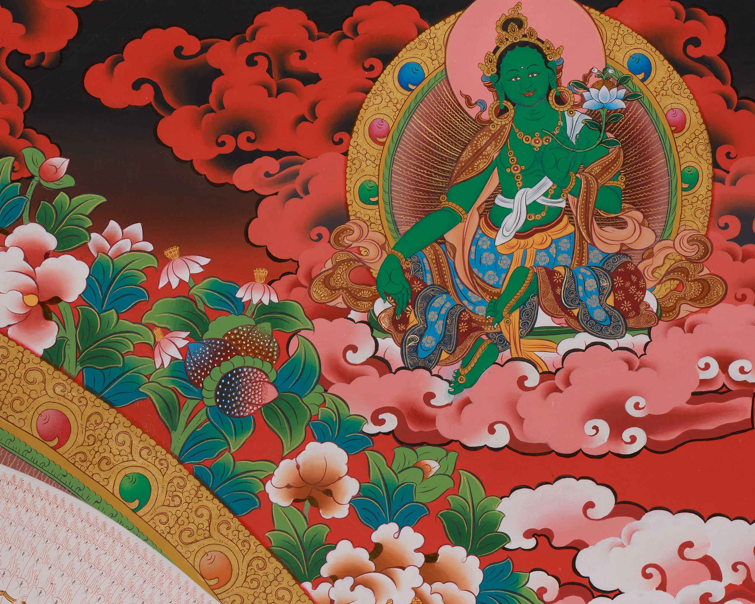 Tibetan Art of 1000 Armed Chenrezig | Compassion and Protection Deity
