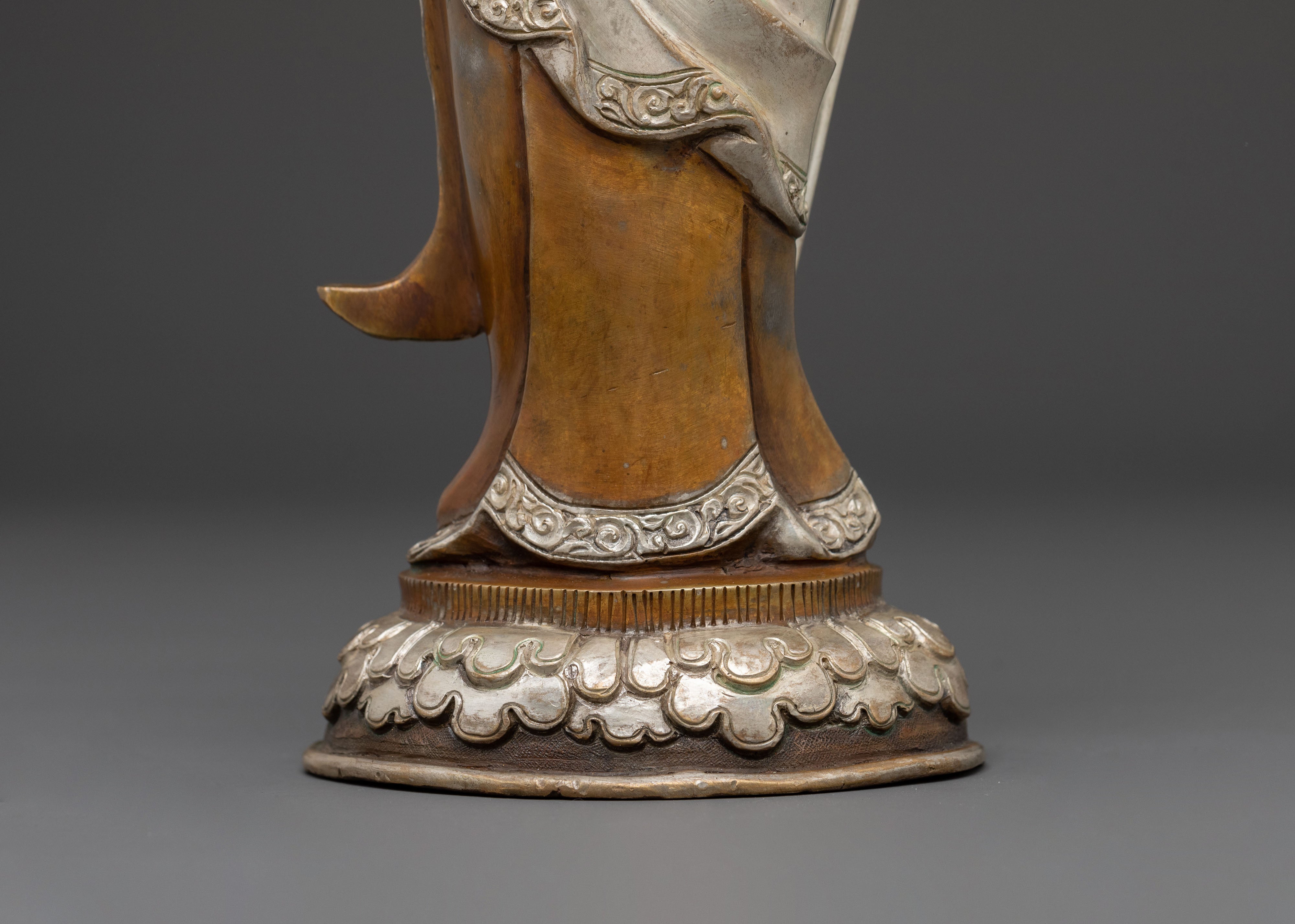 Buddhist Guru Rinpoche Deity Statue | Buddhist Altar Sculpture