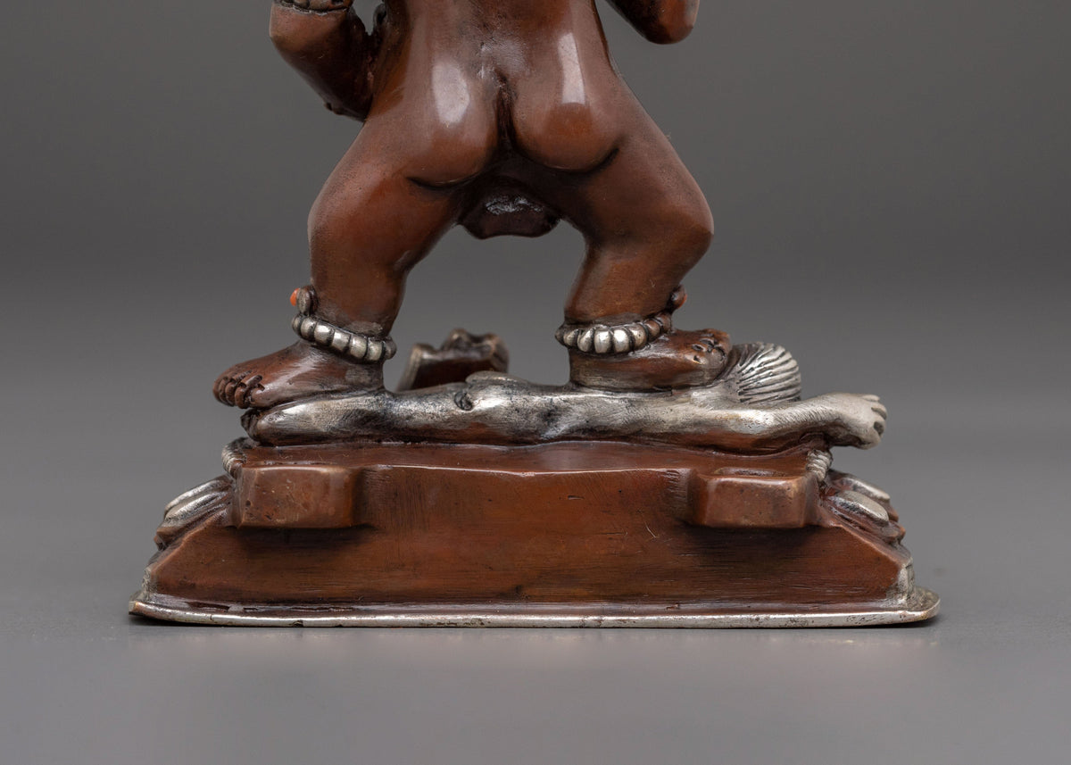 Black Dzambhala Sacred Statue | Buddhist Wealth Deity Art