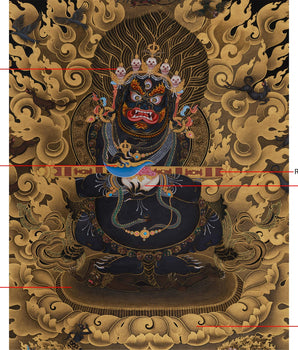 Shakyapa Mahakala Thangka | Protector of the Sakya Tradition