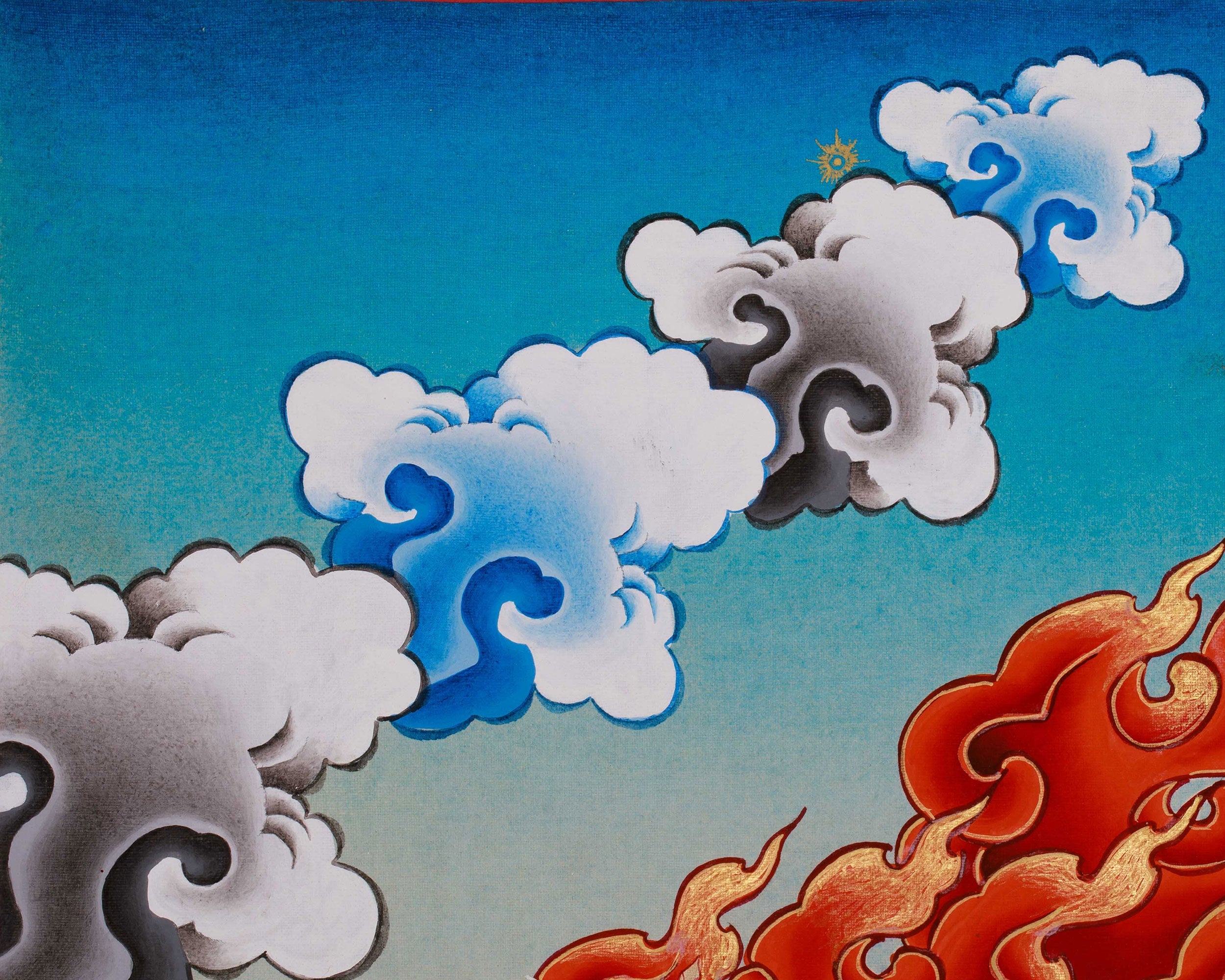 Vajrapani Protector Deity Thangka | Tibetan Dharma Guardian