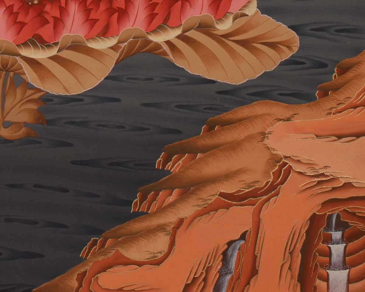 Himalayan Master Guru Rinpoche Thangka | Padmasambhava Artwork