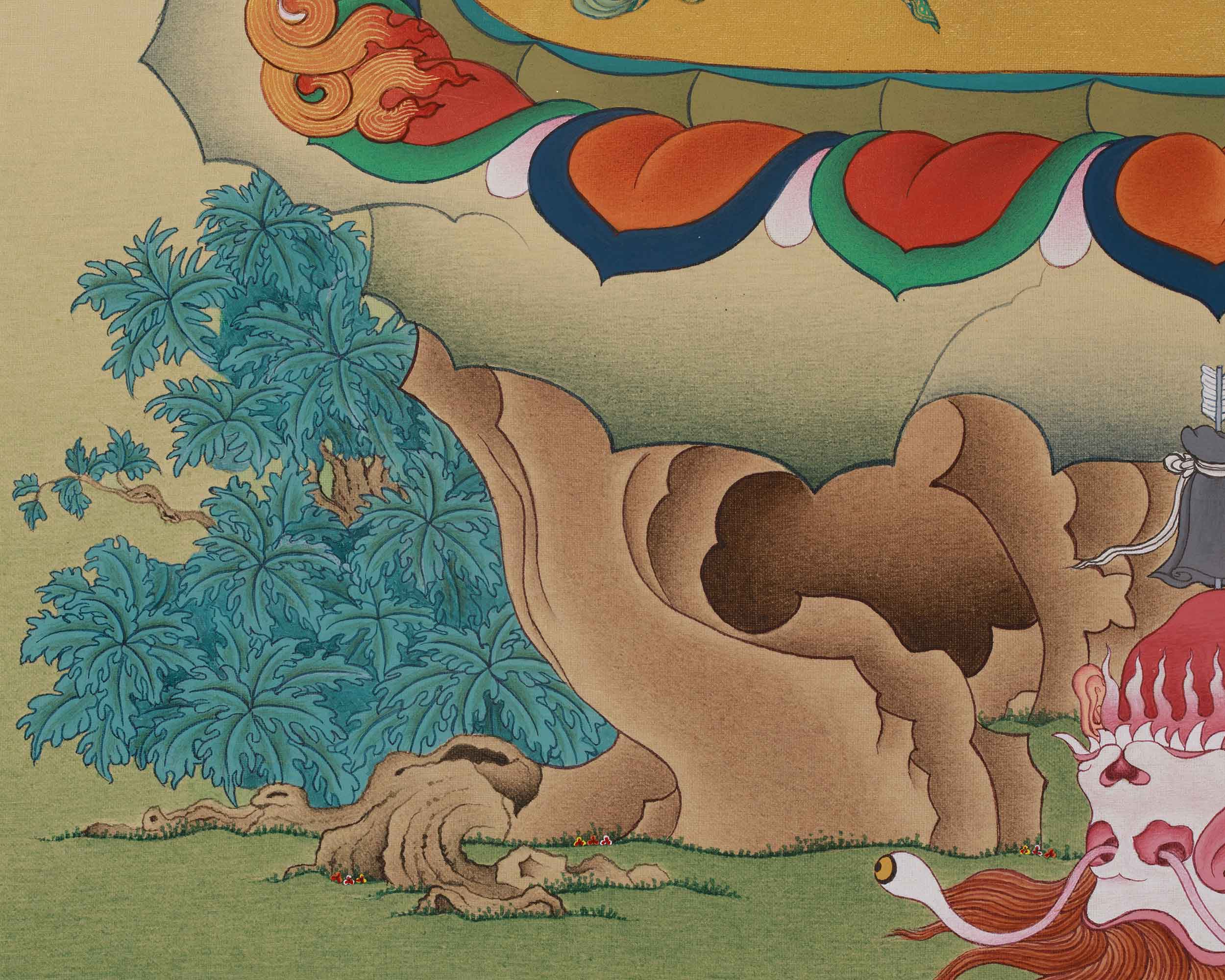 Traditional Vajrayogini Thangka | Sacred Dakini Buddhist Artwork