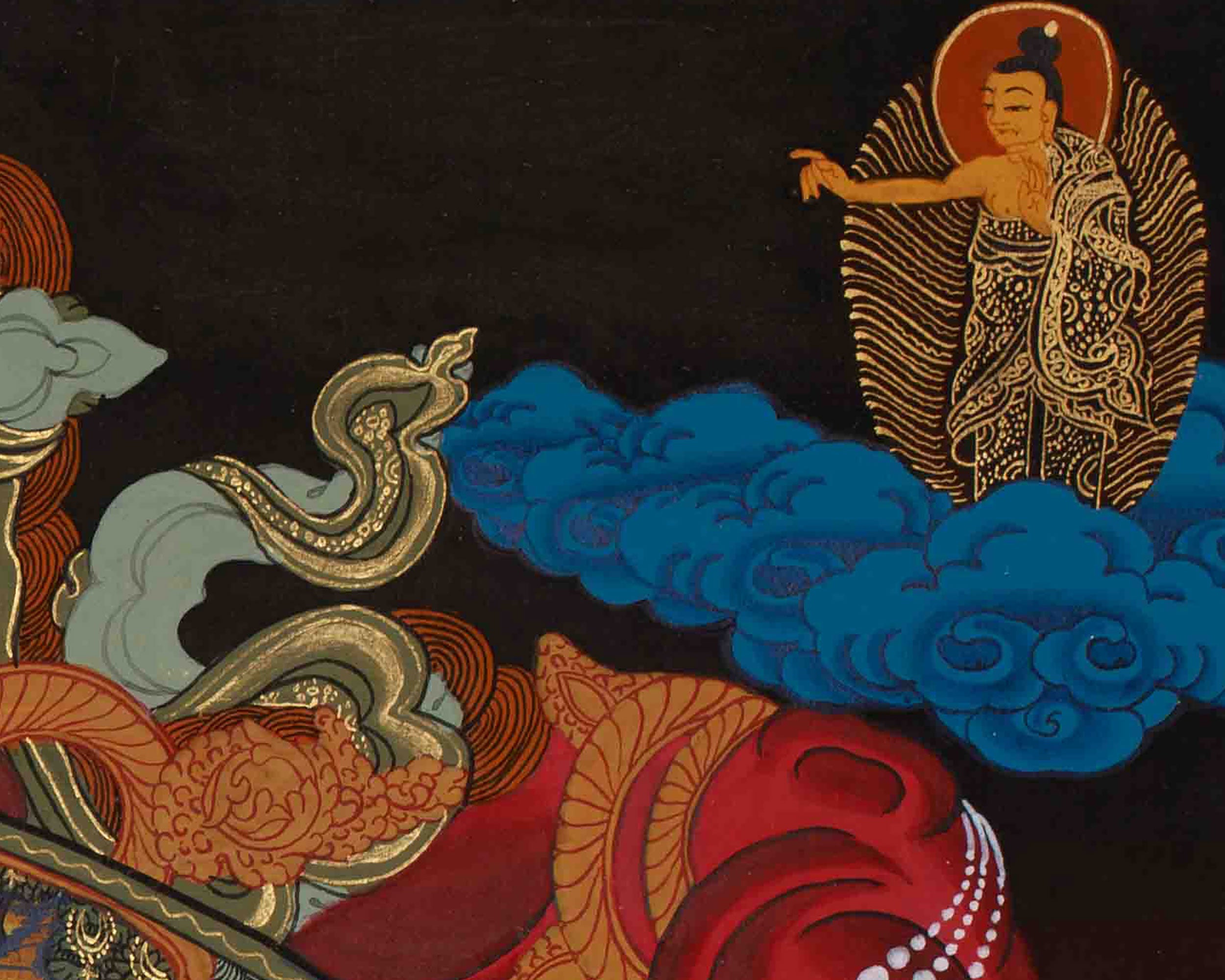 Buddhist Wheel of Life Art | Hand Painted Bhavachakra Thangka | Meditation Altar