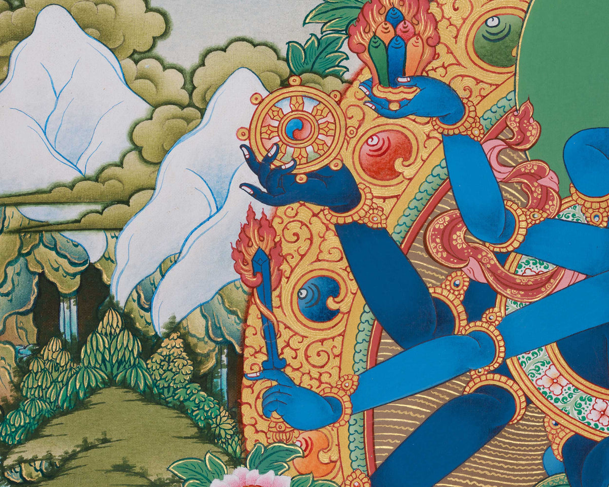 Traditional Guhyasamaja Thangka | Vajrayana Buddhism