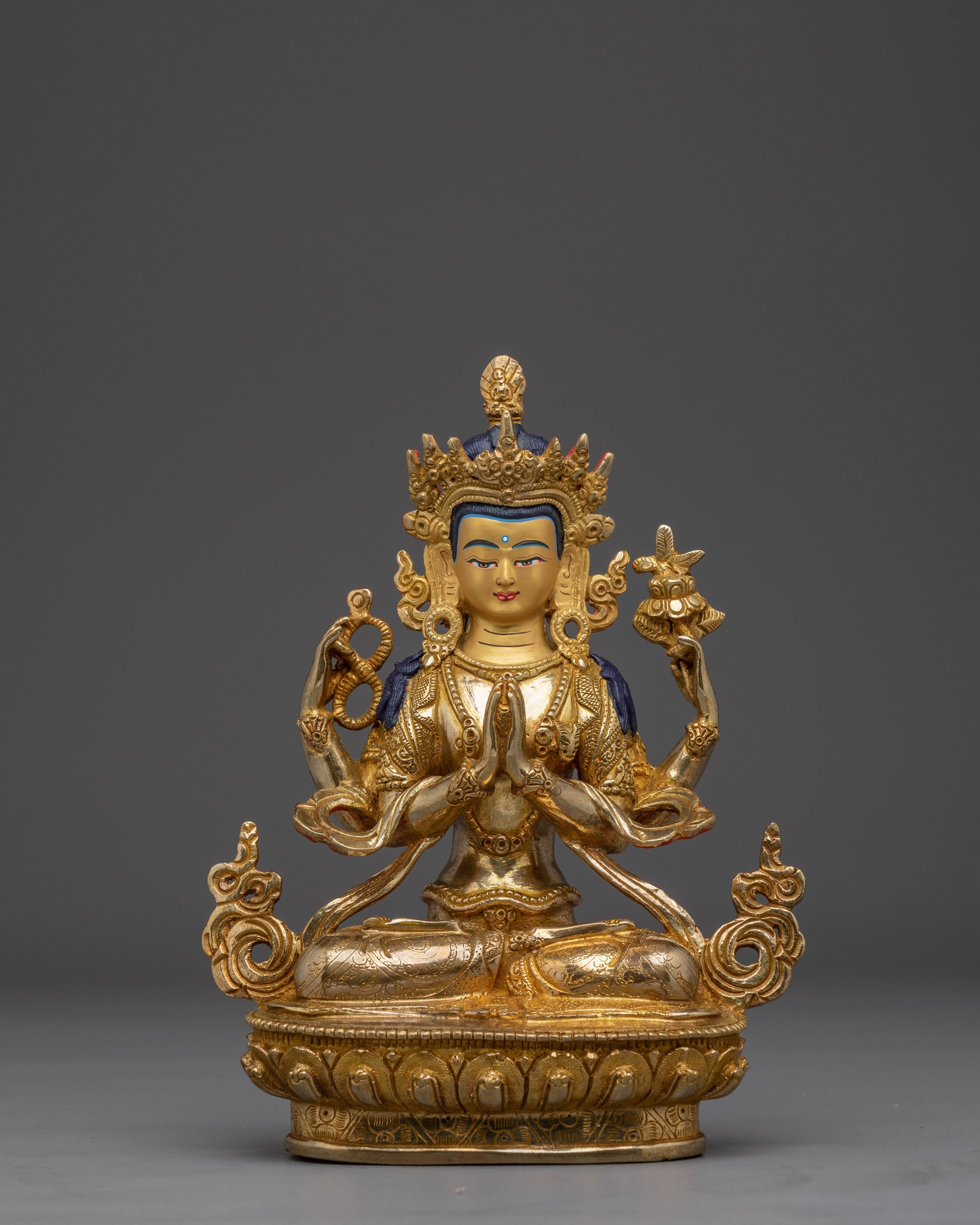 Four-Armed Chenresig Compassion Sculpture