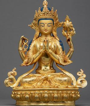 Four Armed Chenrezig Sculpture
