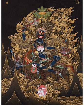 Wrathful Palden Lhamo Thangka