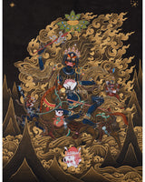 Wrathful Palden Lhamo Thangka