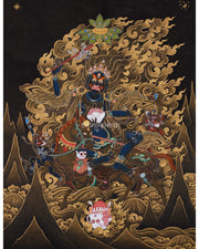 Wrathful Palden Lhamo Thangka