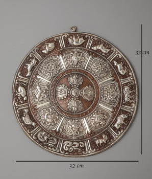 Silver Plated and Oxidized Copper Wall Hanging