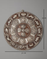 Silver Plated and Oxidized Copper Wall Hanging