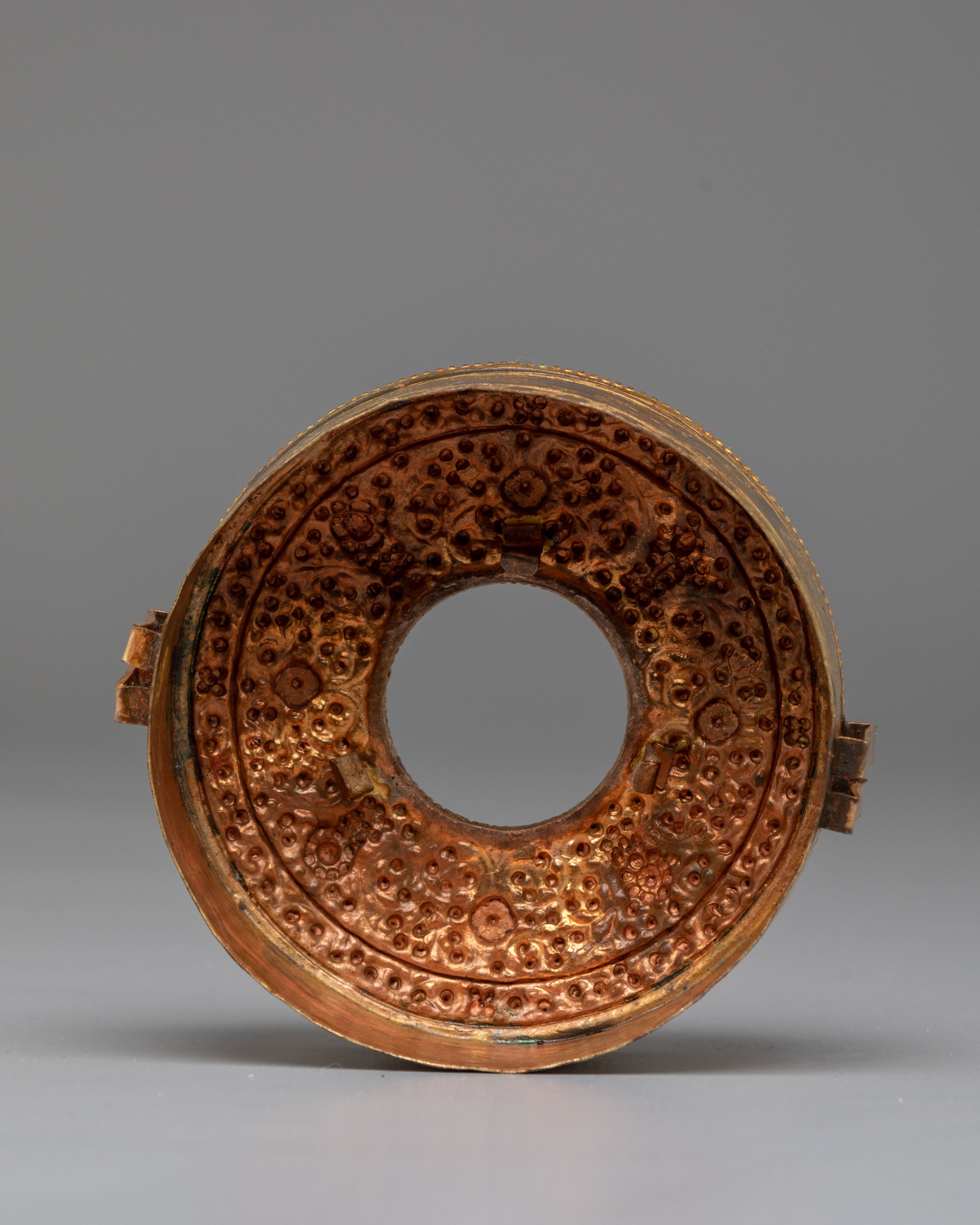 Handcrafted Golden Ghau Box | Offerings & Tibetan Rituals
