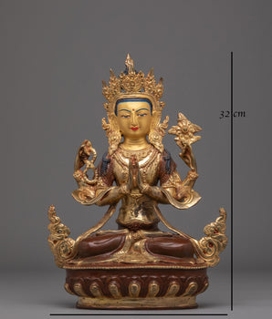 Himalayan Holy Chenrezig Statue | The Bodhisattva of Compassion