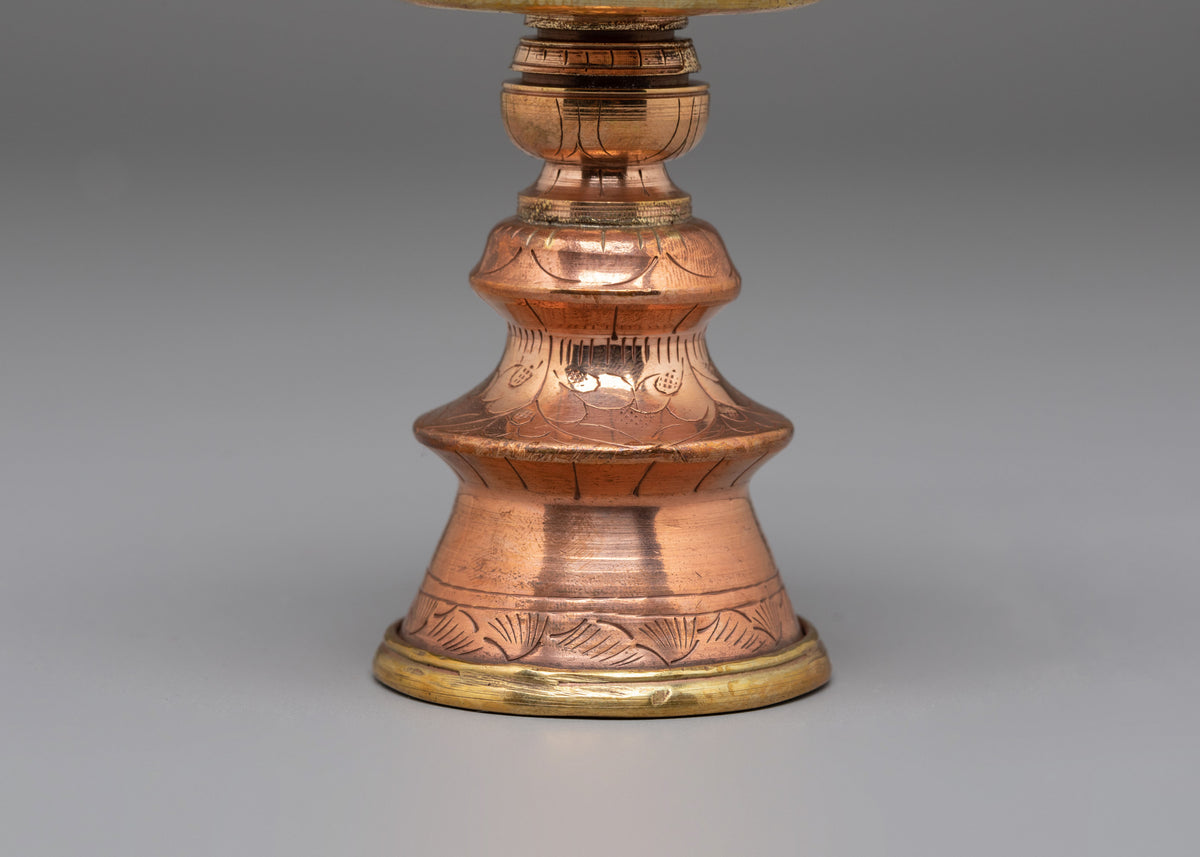 Himalayan Meditation Butter Lamp | Tibetan Buddhist Offering Vessel