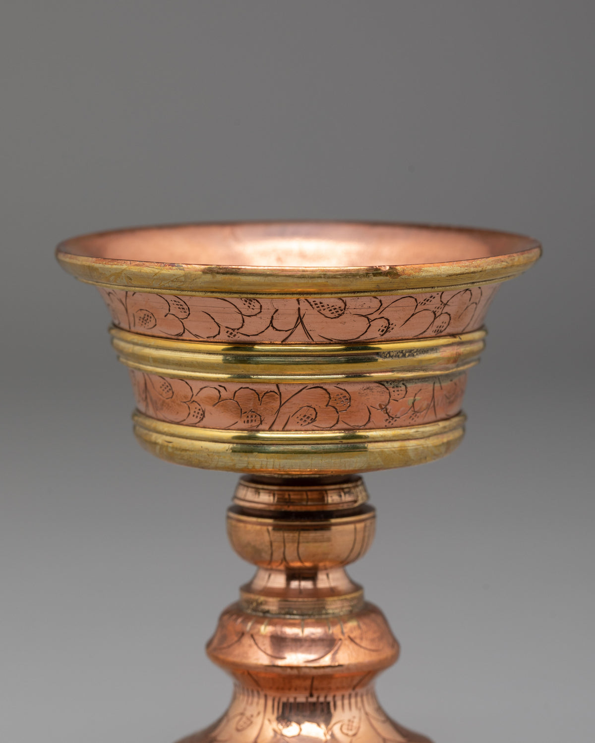 Himalayan Meditation Butter Lamp | Tibetan Buddhist Offering Vessel